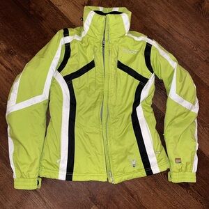 Women’s Size 8 Spyder Lime Green Ski Jacket